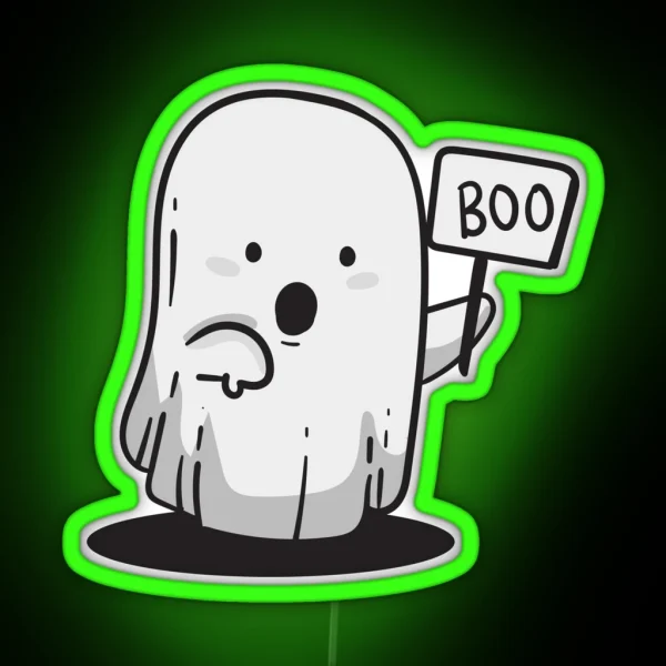 Ghost Of Disapproval RGB Neon Sign