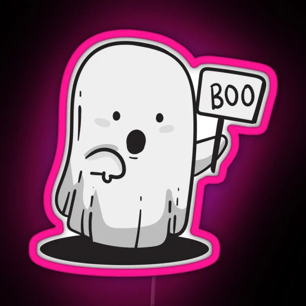 Ghost Of Disapproval RGB Neon Sign