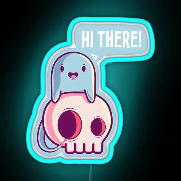 Ghost Of Disapproval RGB Neon Sign