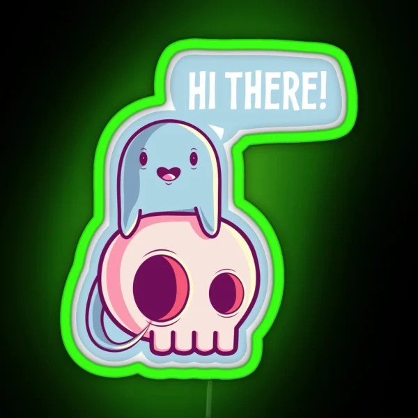 Ghost Of Disapproval RGB Neon Sign