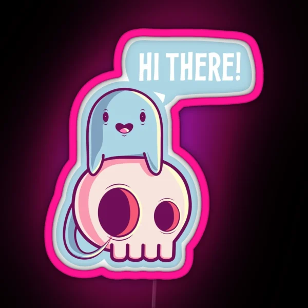 Ghost Of Disapproval RGB Neon Sign