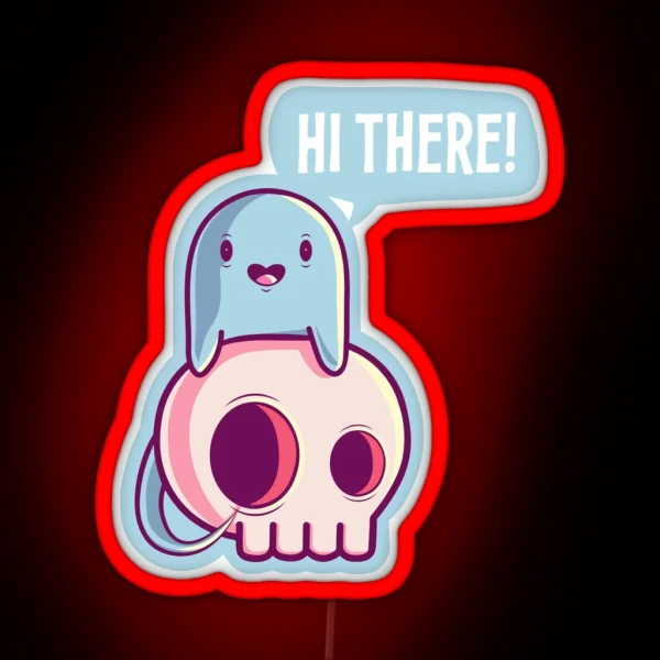Ghost Of Disapproval RGB Neon Sign