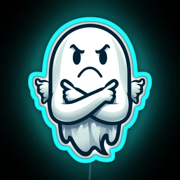 Ghost Of Disapproval RGB Neon Sign