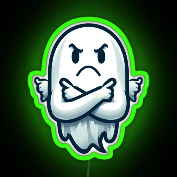 Ghost Of Disapproval RGB Neon Sign