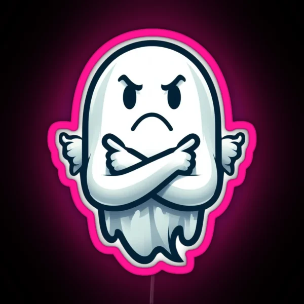 Ghost Of Disapproval RGB Neon Sign