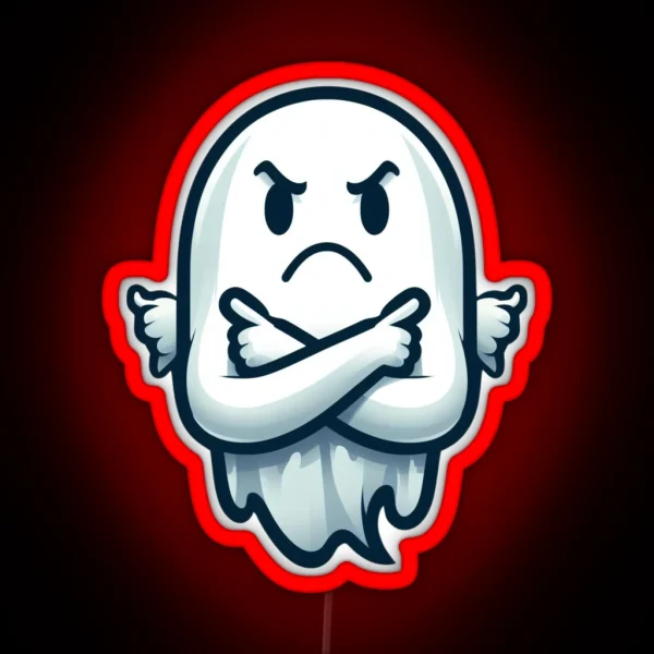 Ghost Of Disapproval RGB Neon Sign