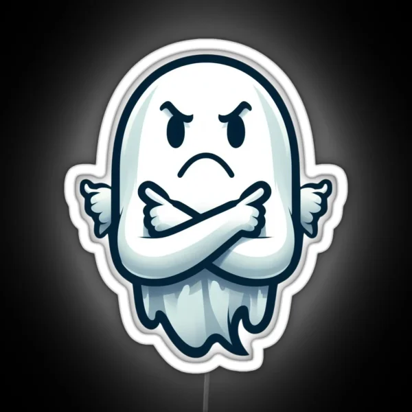 Ghost Of Disapproval RGB Neon Sign