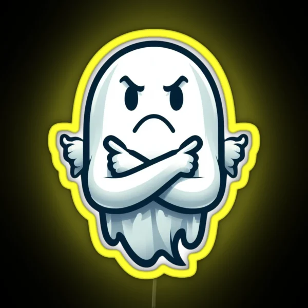 Ghost Of Disapproval RGB Neon Sign