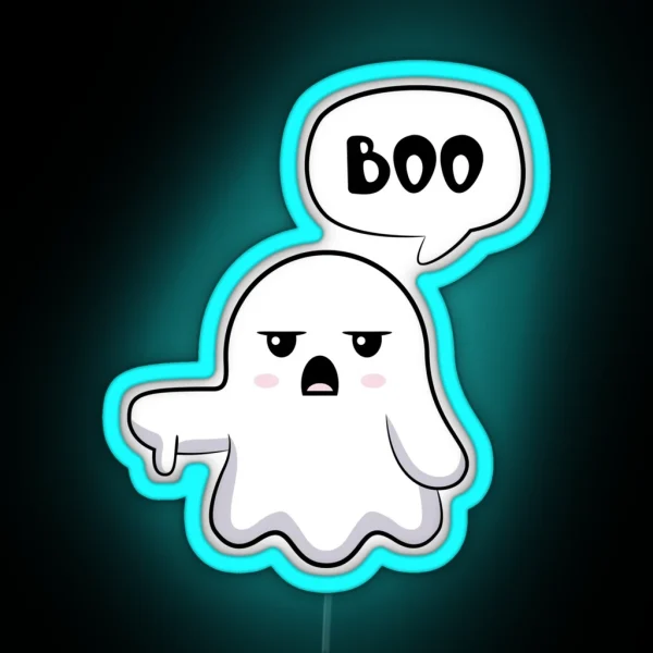 Ghost Of Disapproval RGB Neon Sign