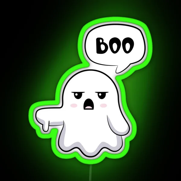 Ghost Of Disapproval RGB Neon Sign