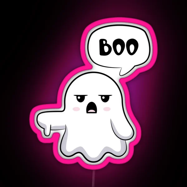 Ghost Of Disapproval RGB Neon Sign
