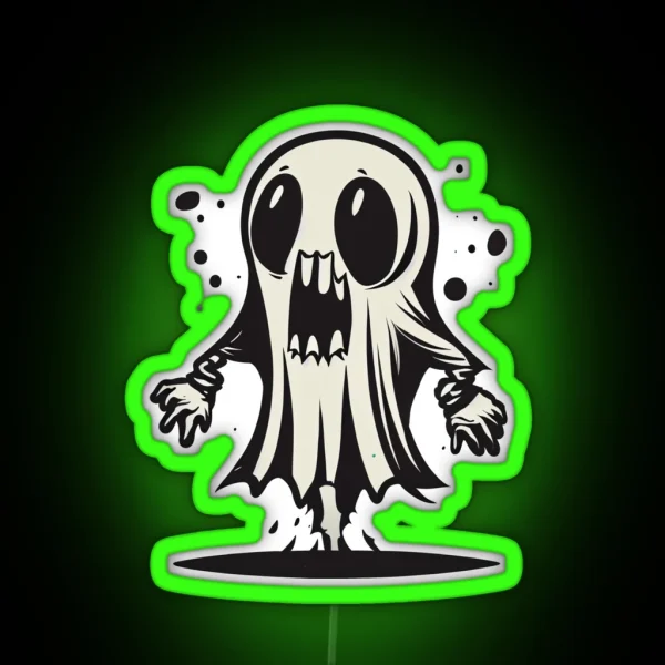 Ghost Of Disapproval RGB Neon Sign