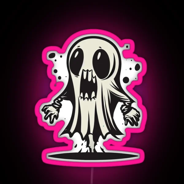 Ghost Of Disapproval RGB Neon Sign
