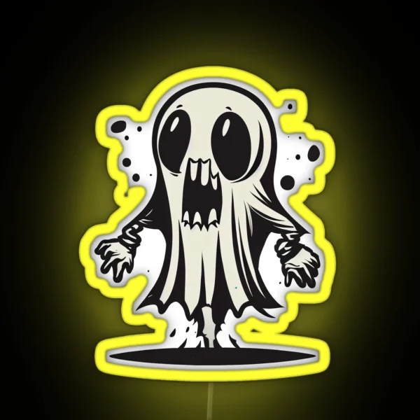 Ghost Of Disapproval RGB Neon Sign
