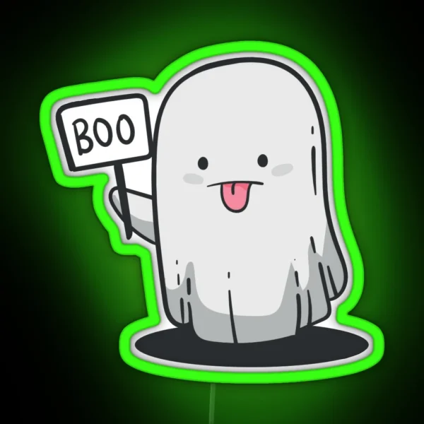 Ghost Of Disapproval RGB Neon Sign