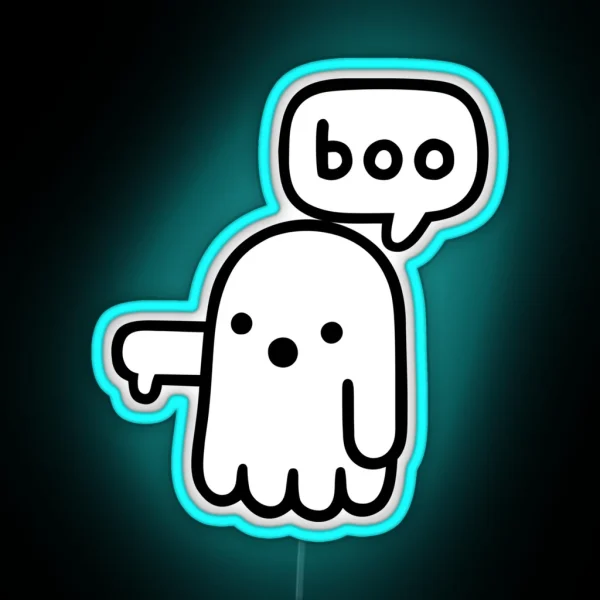 Ghost Of Disapproval RGB Neon Sign