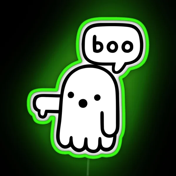 Ghost Of Disapproval RGB Neon Sign