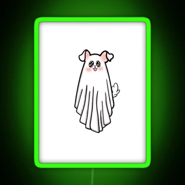 Ghost Puppy RGB Neon Sign