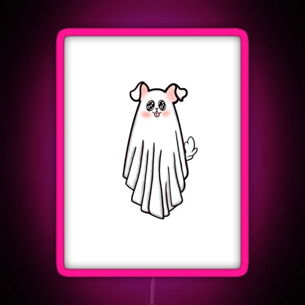Ghost Puppy RGB Neon Sign