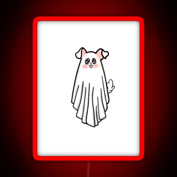 Ghost Puppy RGB Neon Sign