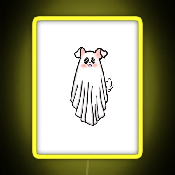 Ghost Puppy RGB Neon Sign