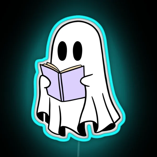 Ghost Reading RGB Neon Sign