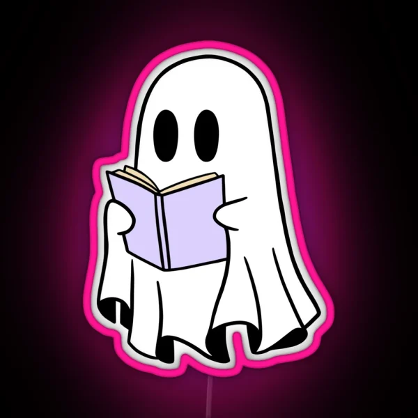 Ghost Reading RGB Neon Sign