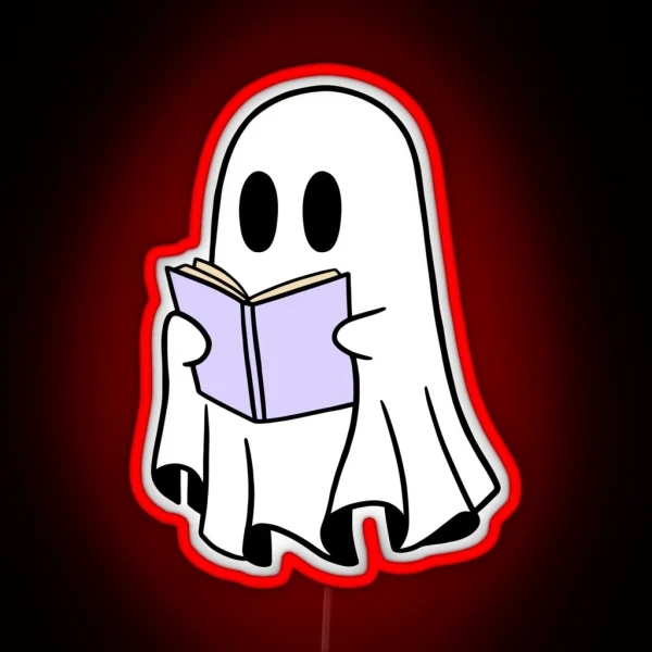 Ghost Reading RGB Neon Sign