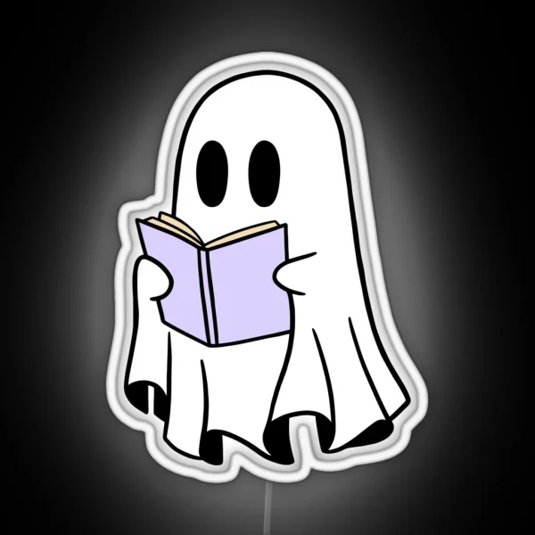 Ghost Reading RGB Neon Sign