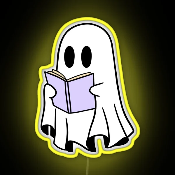 Ghost Reading RGB Neon Sign