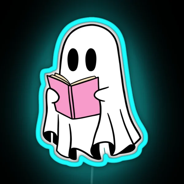 Ghost Reading RGB Neon Sign