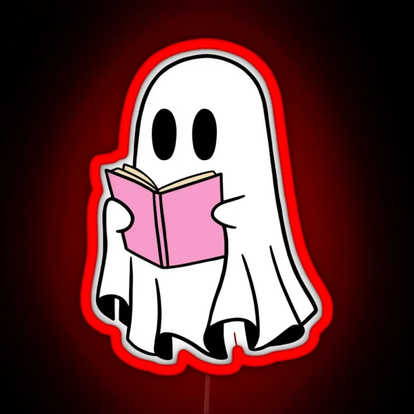 Ghost Reading RGB Neon Sign