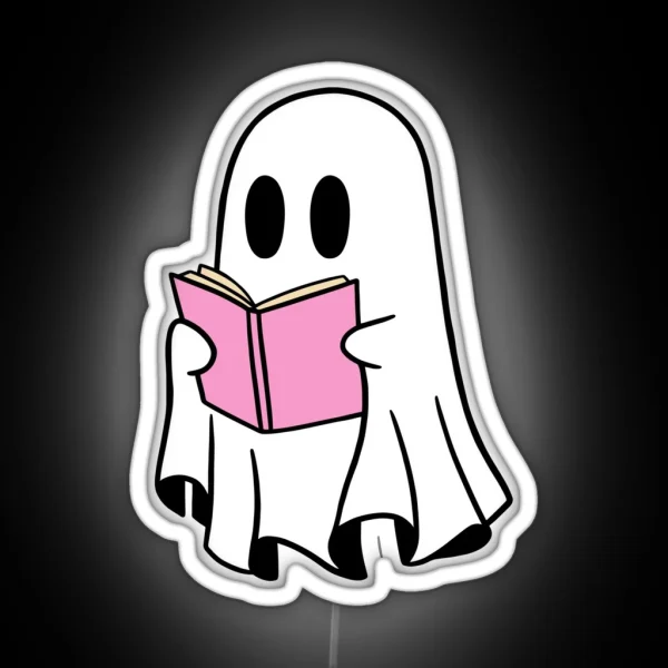 Ghost Reading RGB Neon Sign