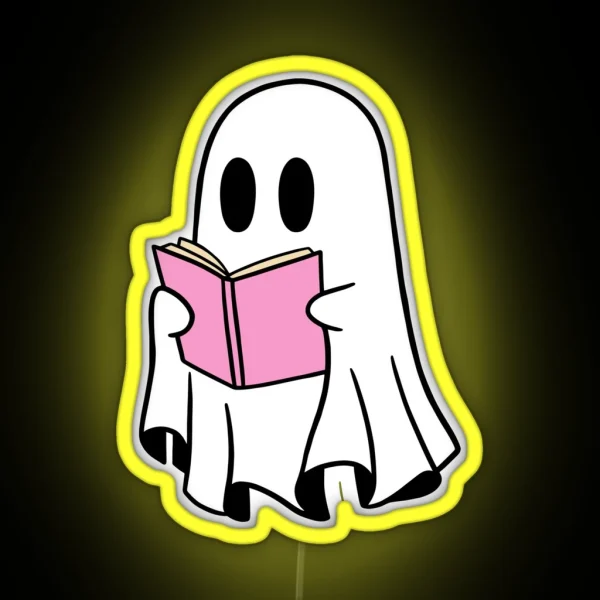 Ghost Reading RGB Neon Sign