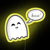 Spectral Ghost LED Sign with RGB Neon Effect and Text