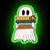 Spectral Bookworm Ghostly Reading Light Fixture in Vibrant RGB Neon