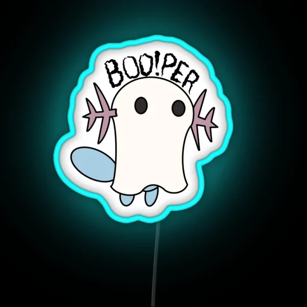 Ghost Wooper RGB Neon Sign