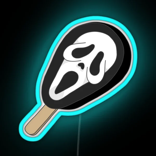 Ghostface Popsicle RGB Neon Sign