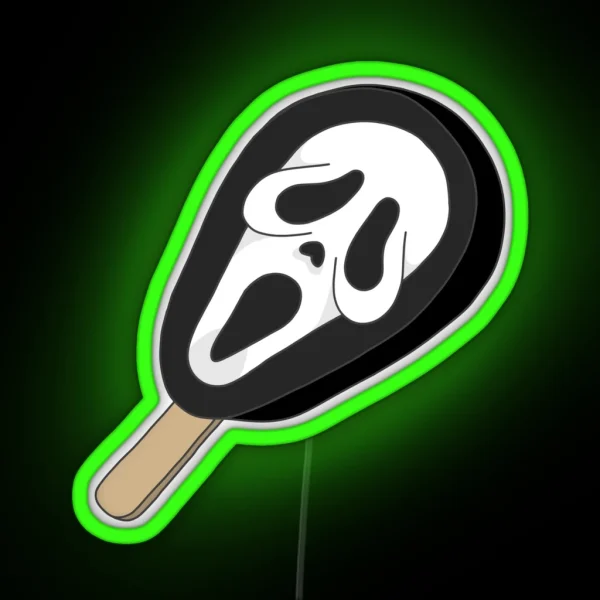 Ghostface Popsicle RGB Neon Sign