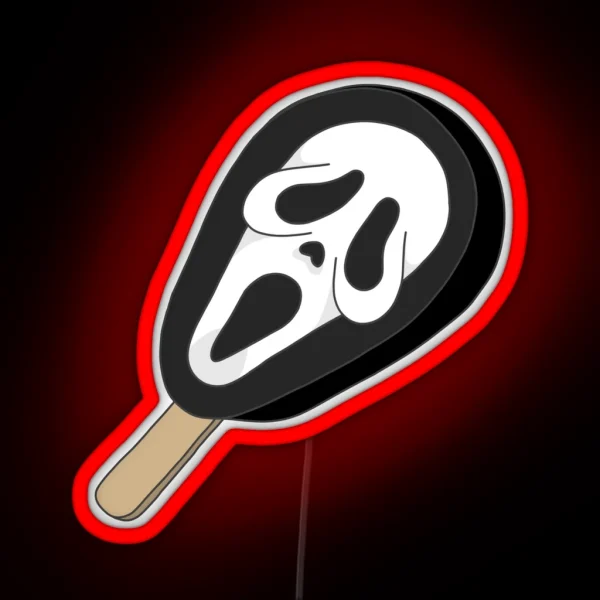 Ghostface Popsicle RGB Neon Sign