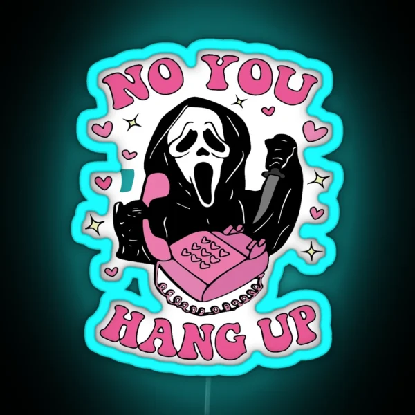 Ghostface Sweet No You Hang Up RGB Neon Sign