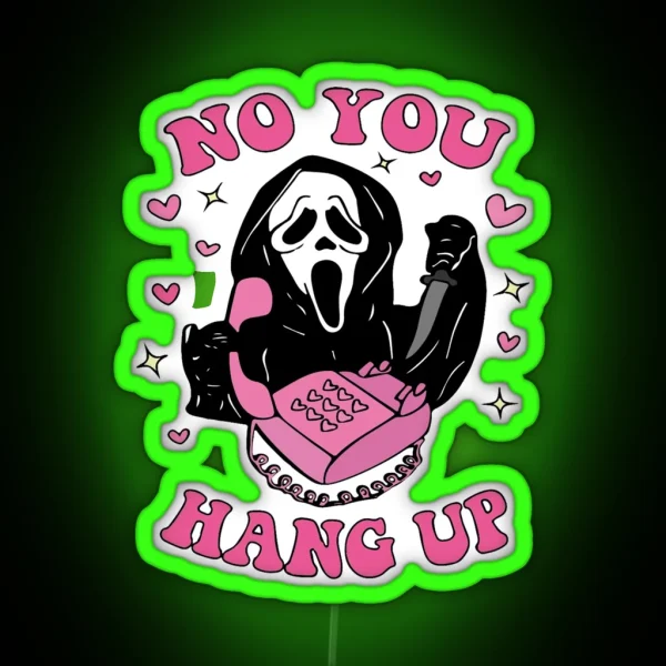 Ghostface Sweet No You Hang Up RGB Neon Sign