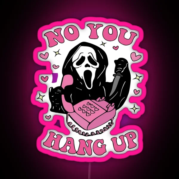 Ghostface Sweet No You Hang Up RGB Neon Sign