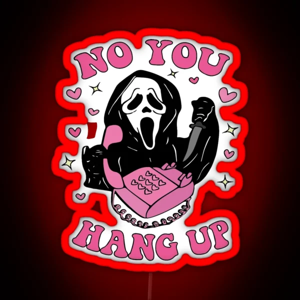 Ghostface Sweet No You Hang Up RGB Neon Sign