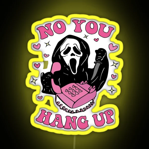 Ghostface Sweet No You Hang Up RGB Neon Sign