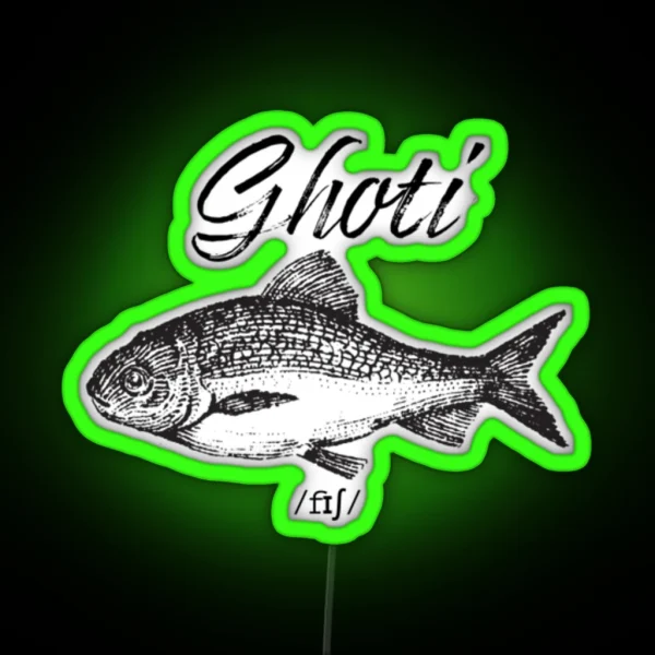 Ghoti RGB Neon Sign