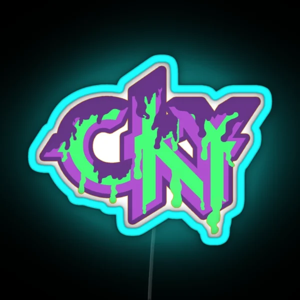 Ghoul Grumps Style CKY Logo RGB Neon Sign