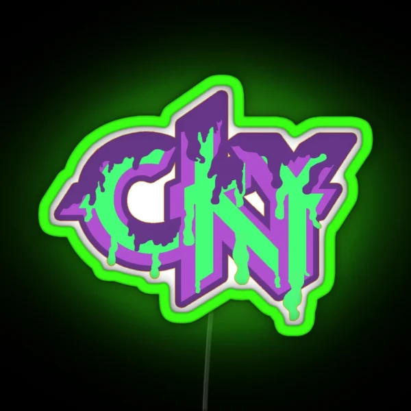 Ghoul Grumps Style CKY Logo RGB Neon Sign
