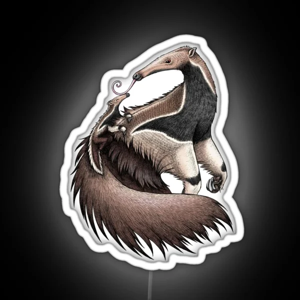Giant Anteater RGB Neon Sign