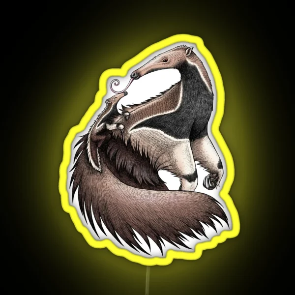 Giant Anteater RGB Neon Sign